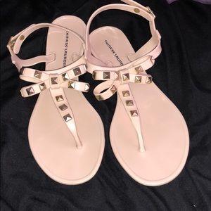 Chinese laundry Studded bow sandals